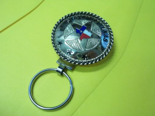 Custom Made State Of Louisiana Key Ring by Bluehorn Custom Leather & TX  Custom Crafts