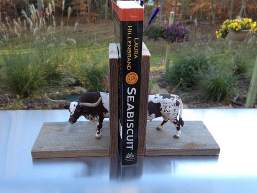 Custom Made Reclaimed Wood Farm Animal Bookends - Free Shipping!