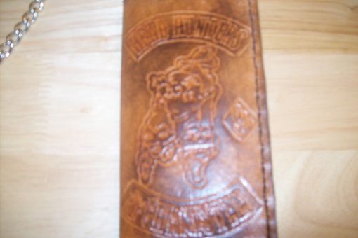 Custom Made Custom Leather Biker Wallet For Soldiers