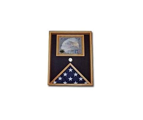 Custom Made Military Flag And Certificate Case