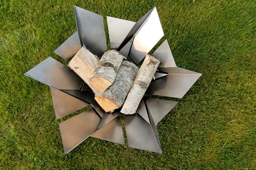 Custom Made Modern Outdoor Patio Stainless Steel Fire Pit Phoenix Blossom