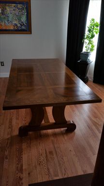 Custom Made Trestle Style Dining Table
