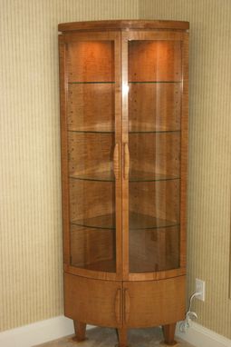 Handmade Corner Curio Cabinet by Whim Wood Custom ...