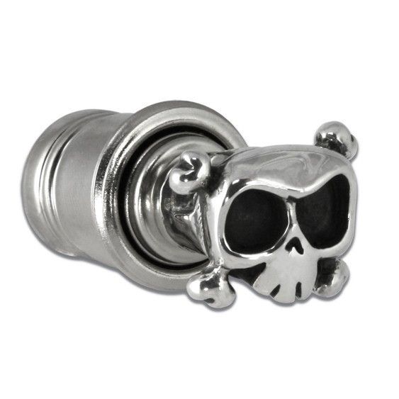 Hand Crafted Skull Car Cigarette Lighter Louie In Sterling Silver by ...