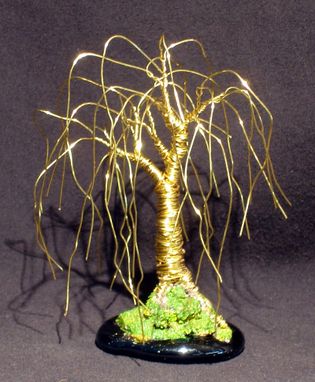 Custom Made Weeping Willow - Mini Wire Tree Sculpture