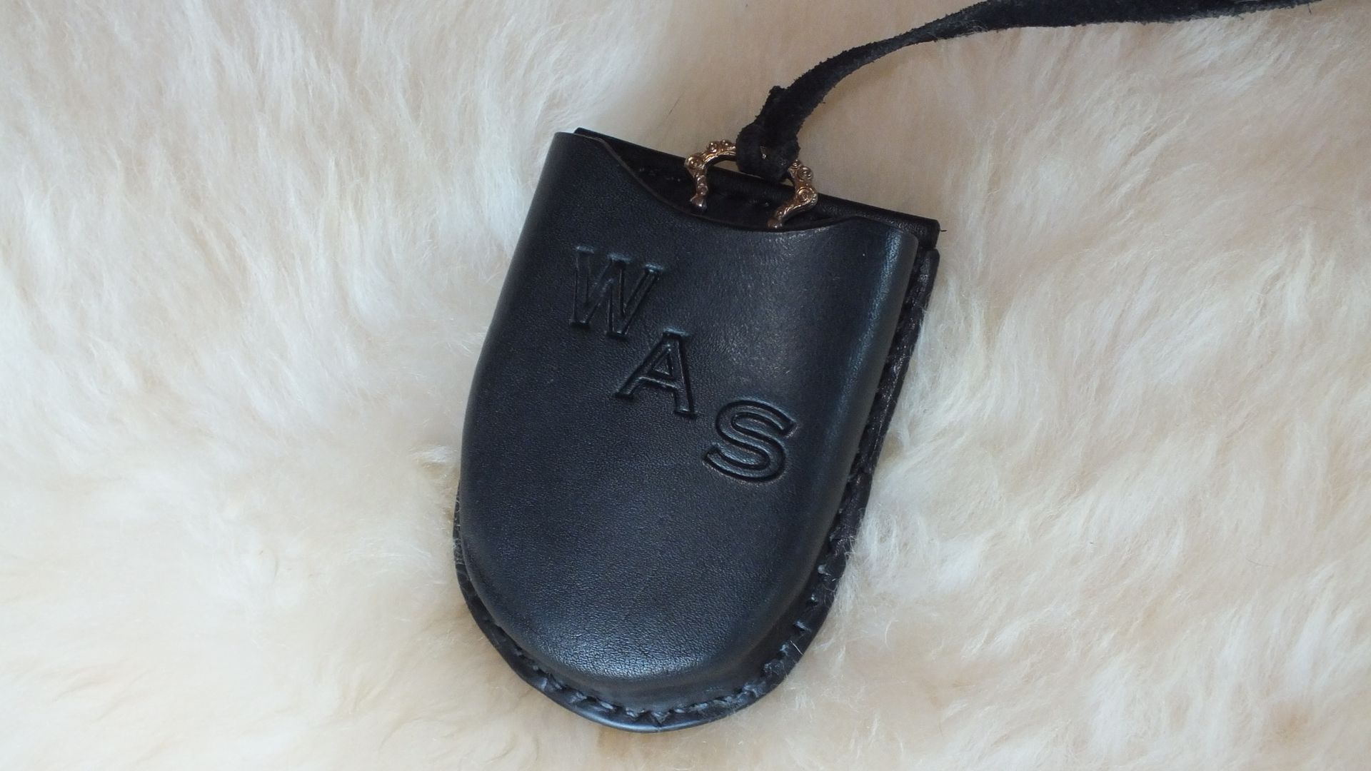 Custom Leather Pocket Watch Case by Blue Duck Creations