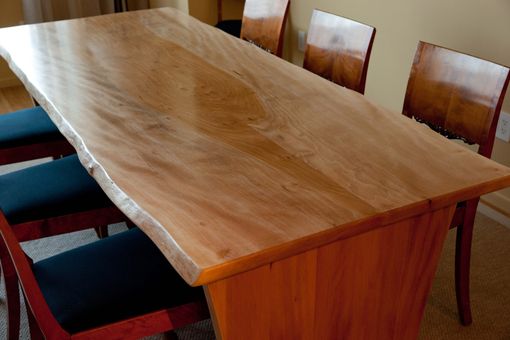 Custom Made Live Edge American Sycamore Dining Table