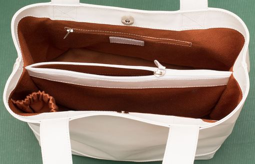 Custom Made Leather Shopping Tote, Shoppers Bag, Classic Italian Handbag