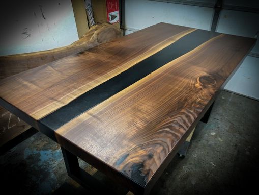 Custom Made Handcrafted Walnut River Table