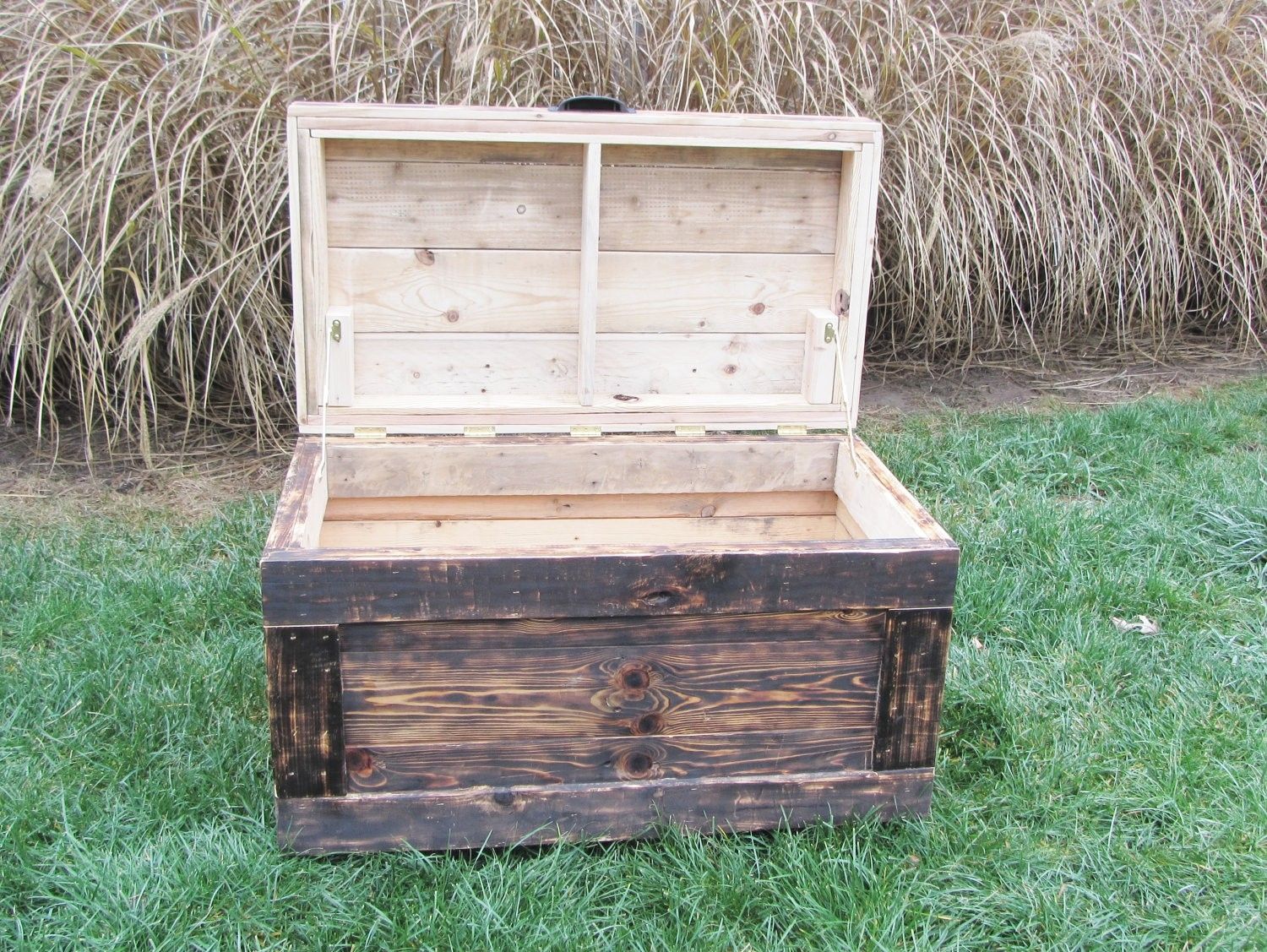 reclaimed wood toy chest