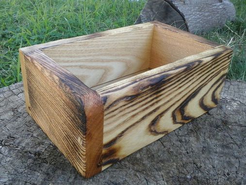 Custom Made Reclaimed Solid Wood Medium Sized Succulent Box