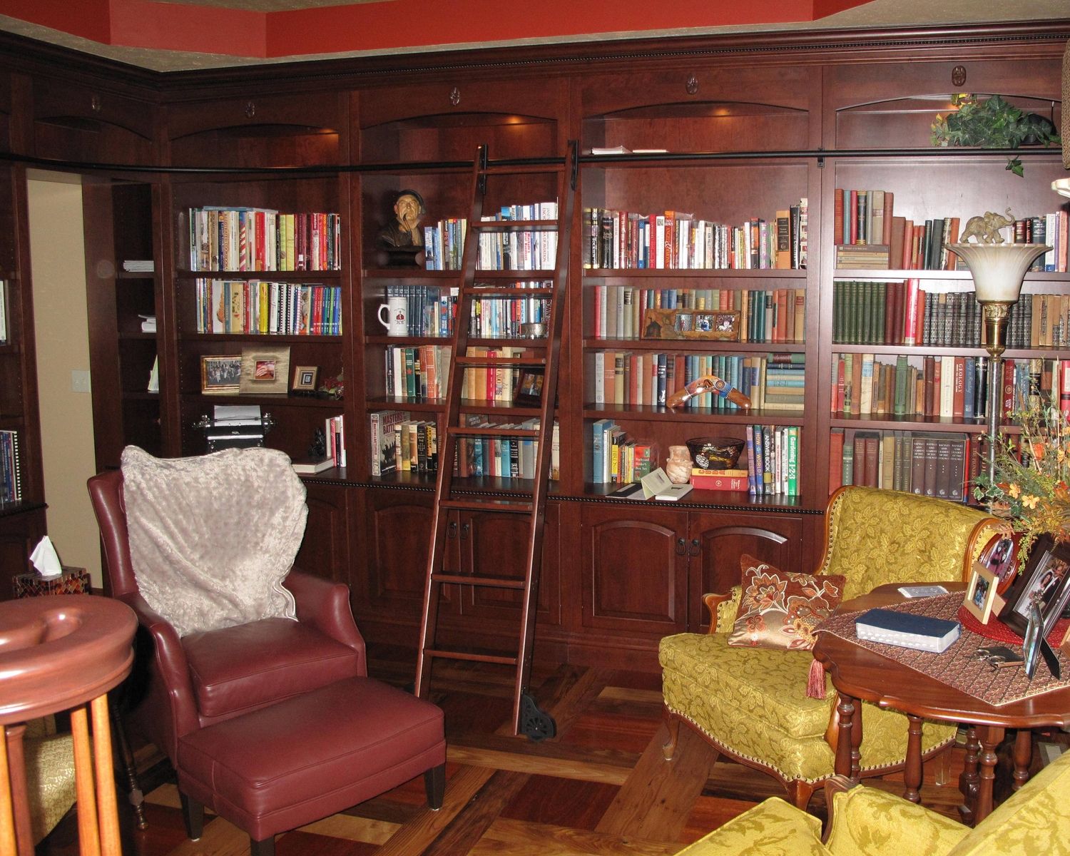 Hand Crafted Custom Library And Dining Room by Walnut Creek Furniture
