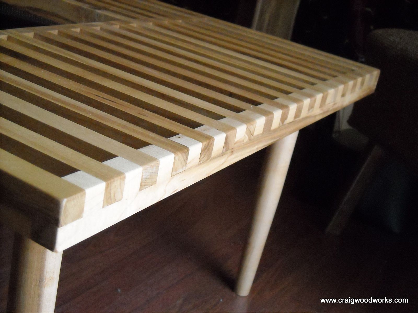 Hand Crafted Of Slat Benches And Slat Tables by 