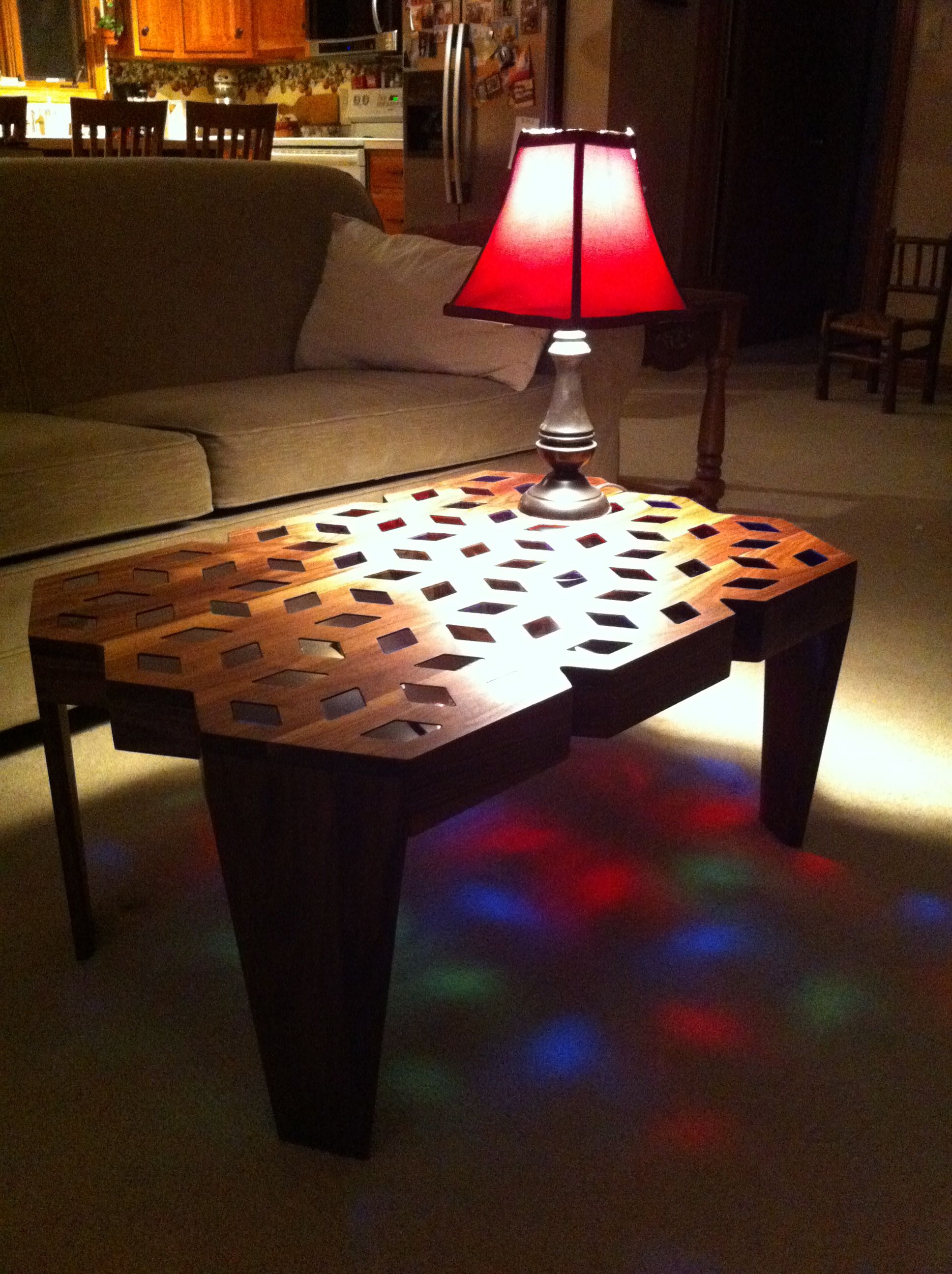 Buy Custom Walnut Kaleidoscope Coffee Table, made to order from