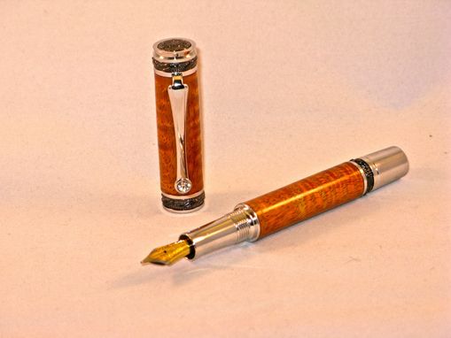 Custom Made Figured Hawaiian Koa Fountain Pen- Handmade Wooden Pen