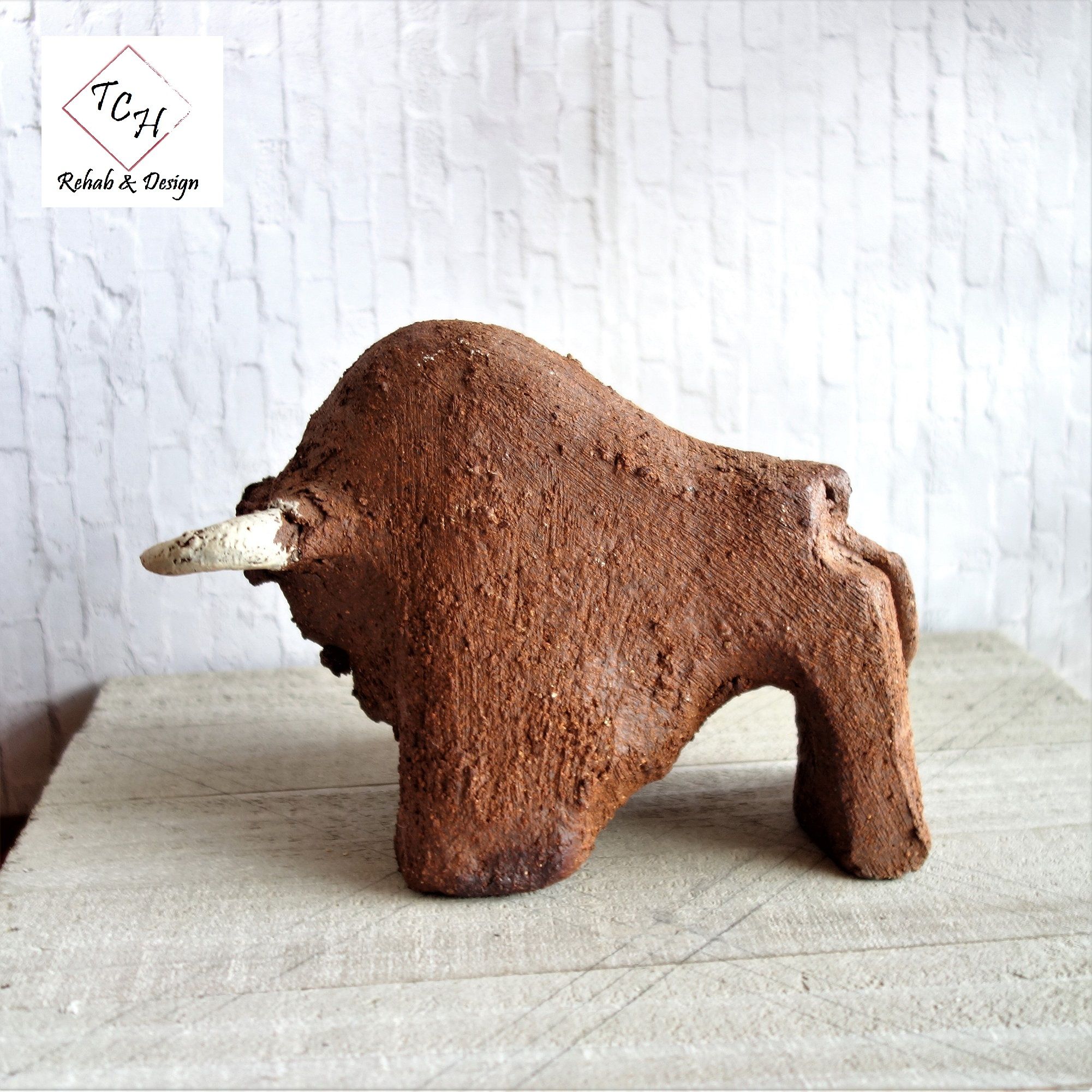 Buy Hand Made Cave Art Bison Artist Hand Carved Rendition Buffalo