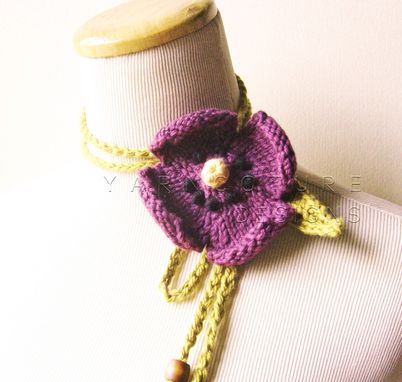 Custom Made The Spring Pansy Lariat In Violet