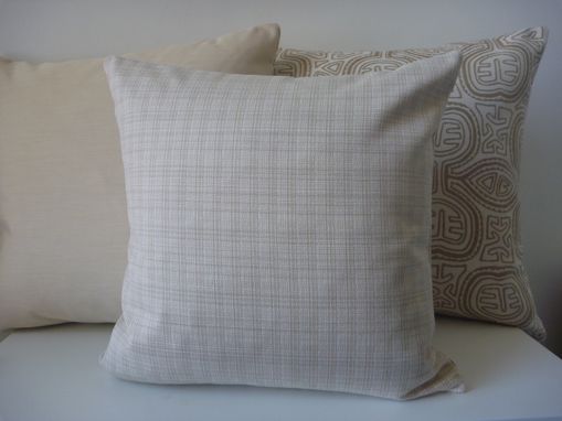 Custom Made Indoor/Outdoor Off White Decorative Pillow