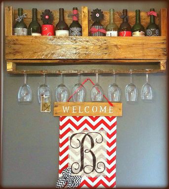 Custom Made Pallet Wine Rack