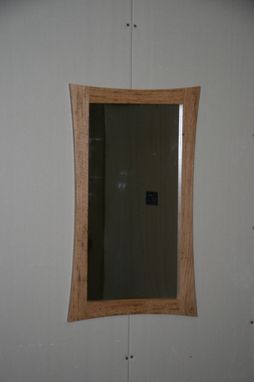 Custom Made Oak Curved Mirror