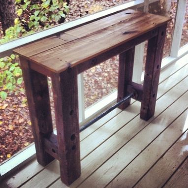 Custom Made Reclaimed Wood Entry Table