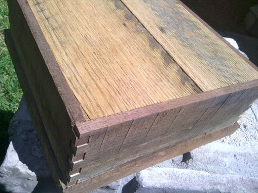 Custom Made Repurposed Walnut Barn Wood Box