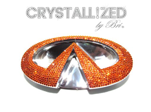 Custom Made Infiniti Crystallized Car Emblem Bling Genuine European Crystals Bedazzled