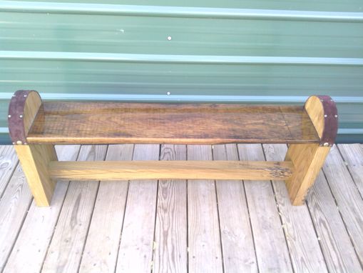 Custom Made Oak Prayer Bench